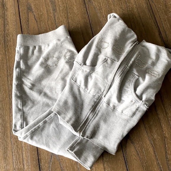 bebe Pants - Grey bebe jogger set